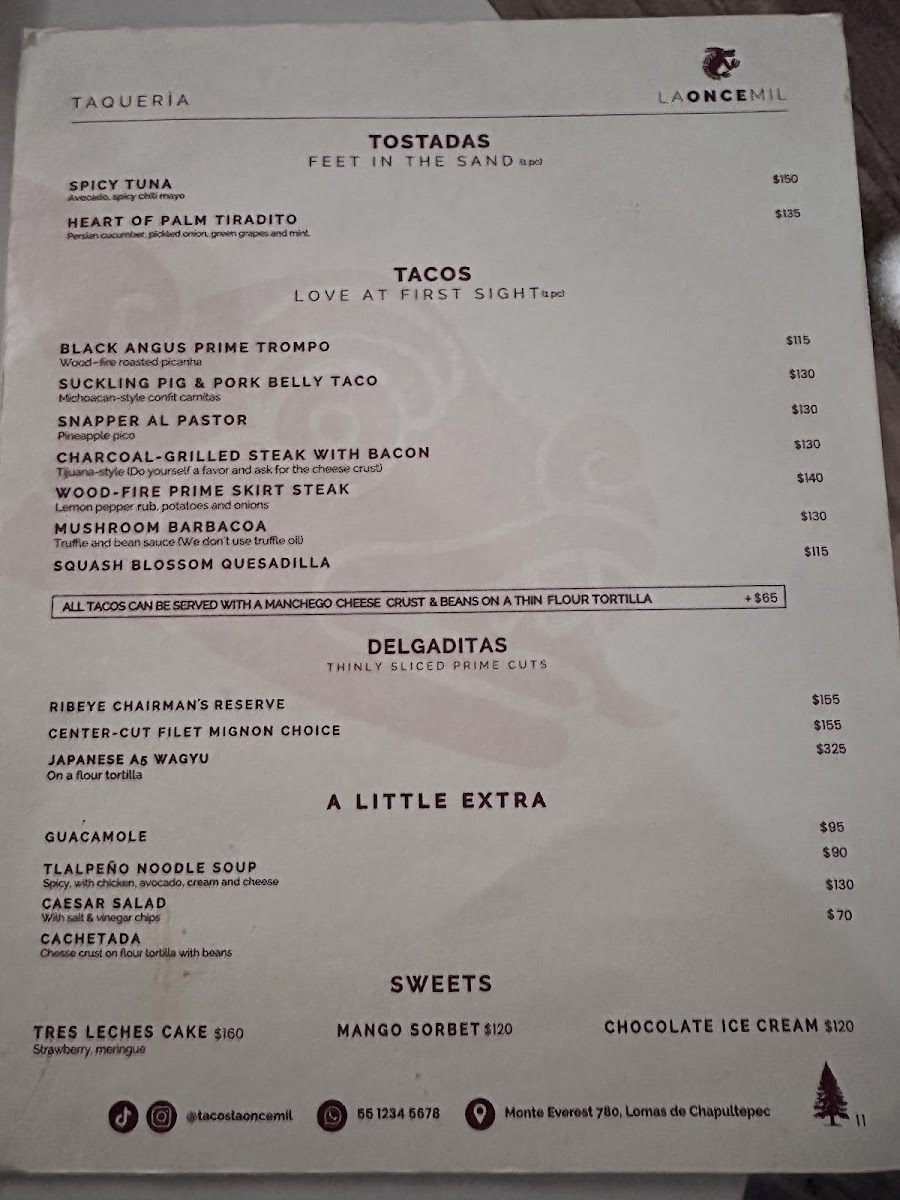 La Once Mil - Taquería Menu - Image 3